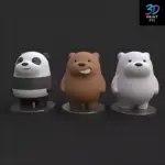 We Bare Bears | 3D Print File | STL