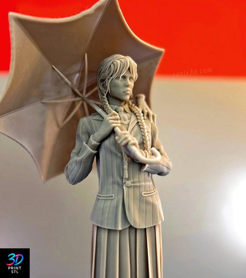Wednesday Addams Wednesday Figure Wednesday | STL for 3D Printers - Image 2