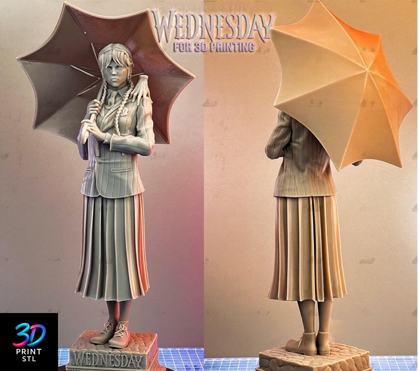Wednesday Addams Wednesday Figure Wednesday | STL for 3D Printers - Image 4