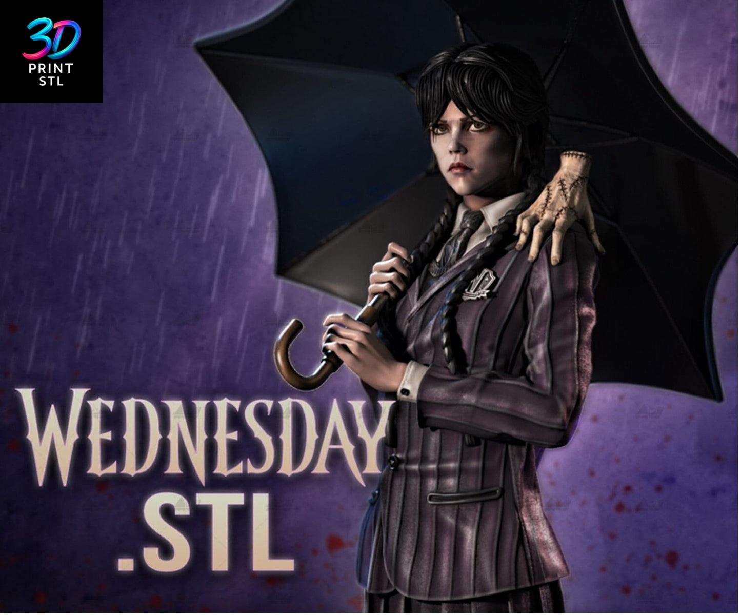 Wednesday Addams Wednesday Figure Wednesday | STL for 3D Printers - Image 5