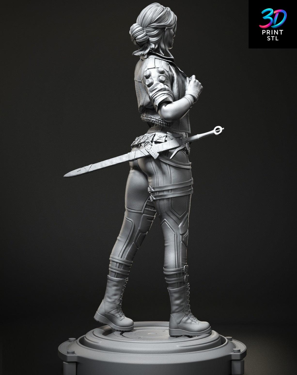 Ciri Witcher | STL for 3D Printers - Image 2