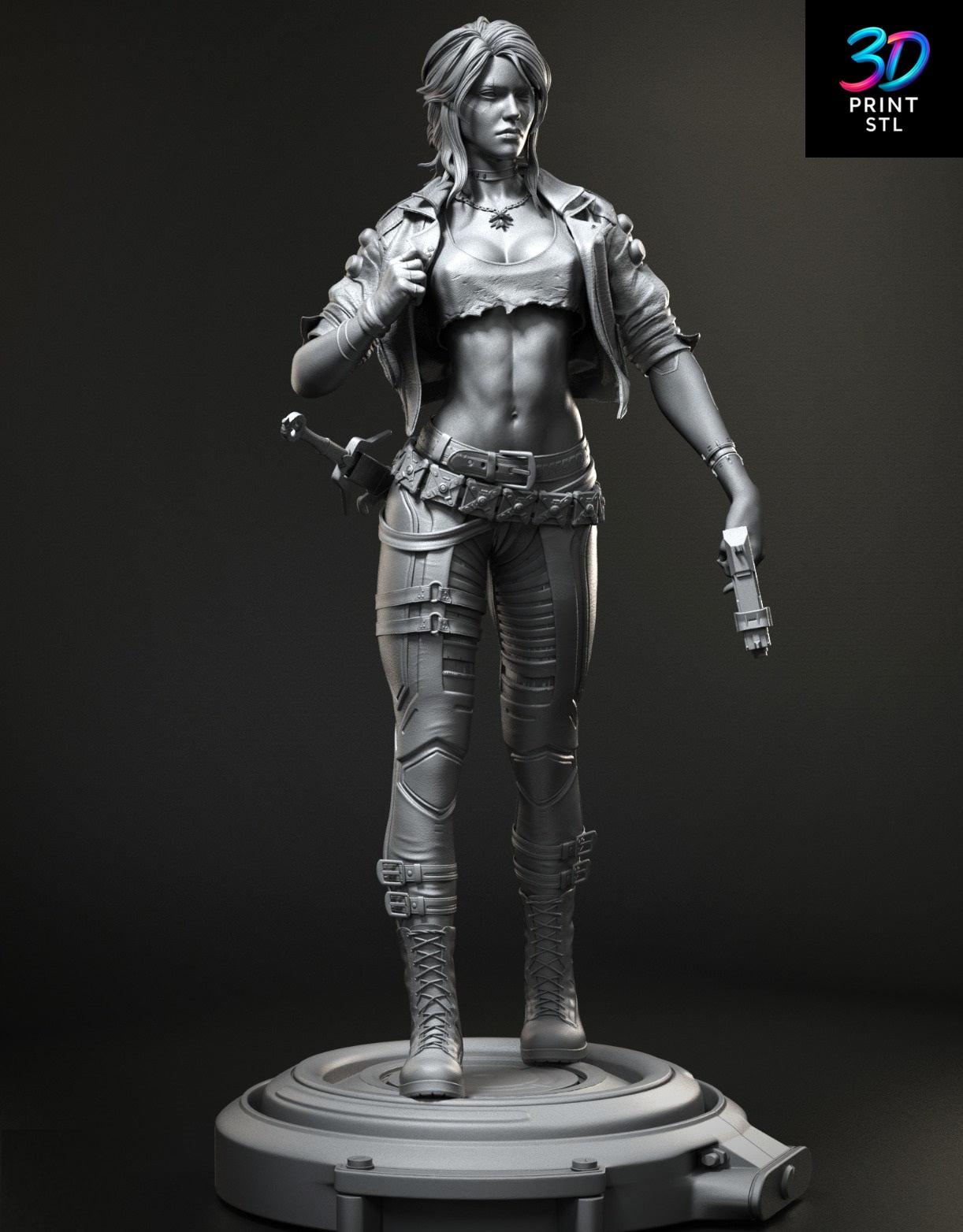 Ciri Witcher | STL for 3D Printers - Image 3