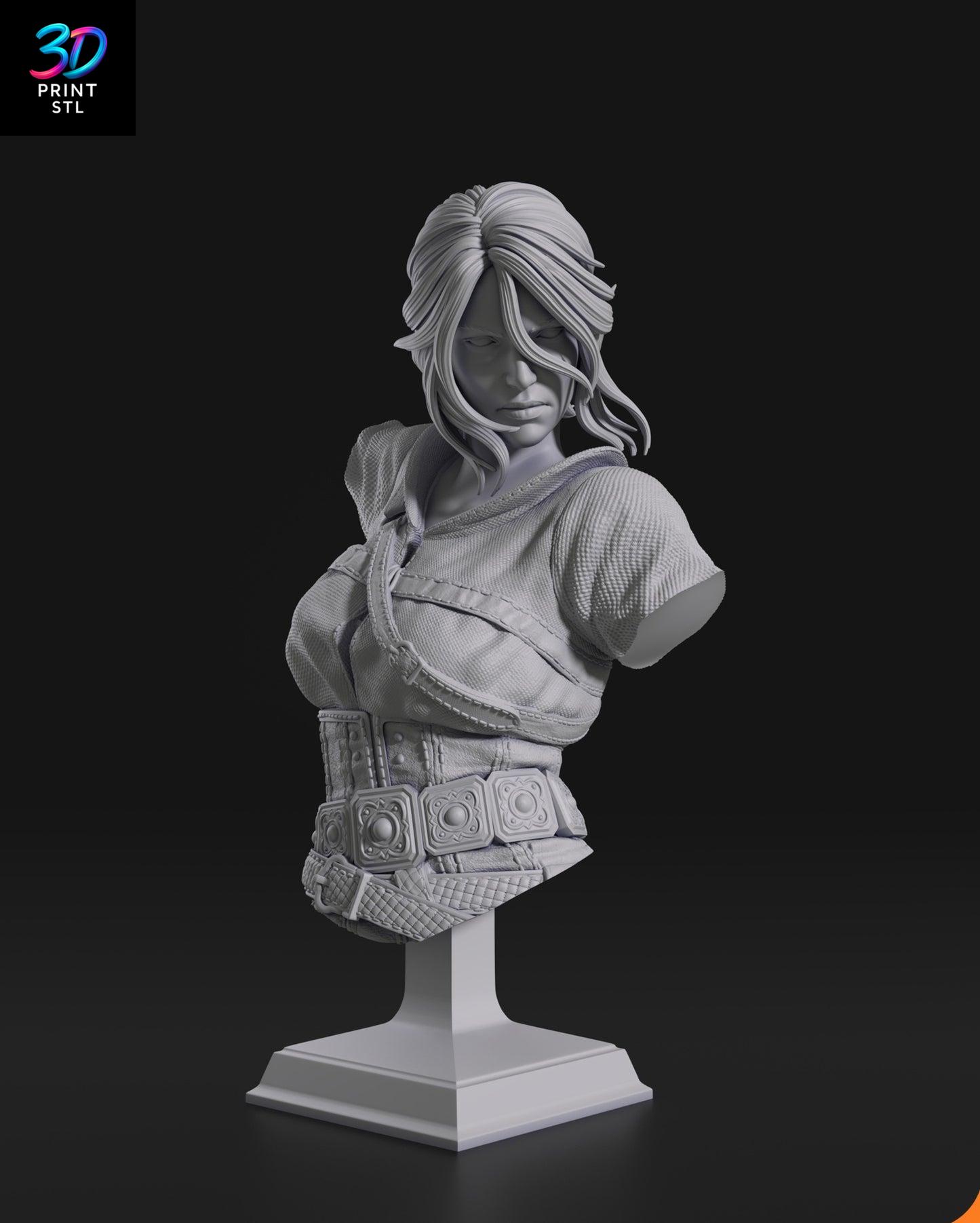 Ciri The Witcher | 3D Print File | STL - Image 3