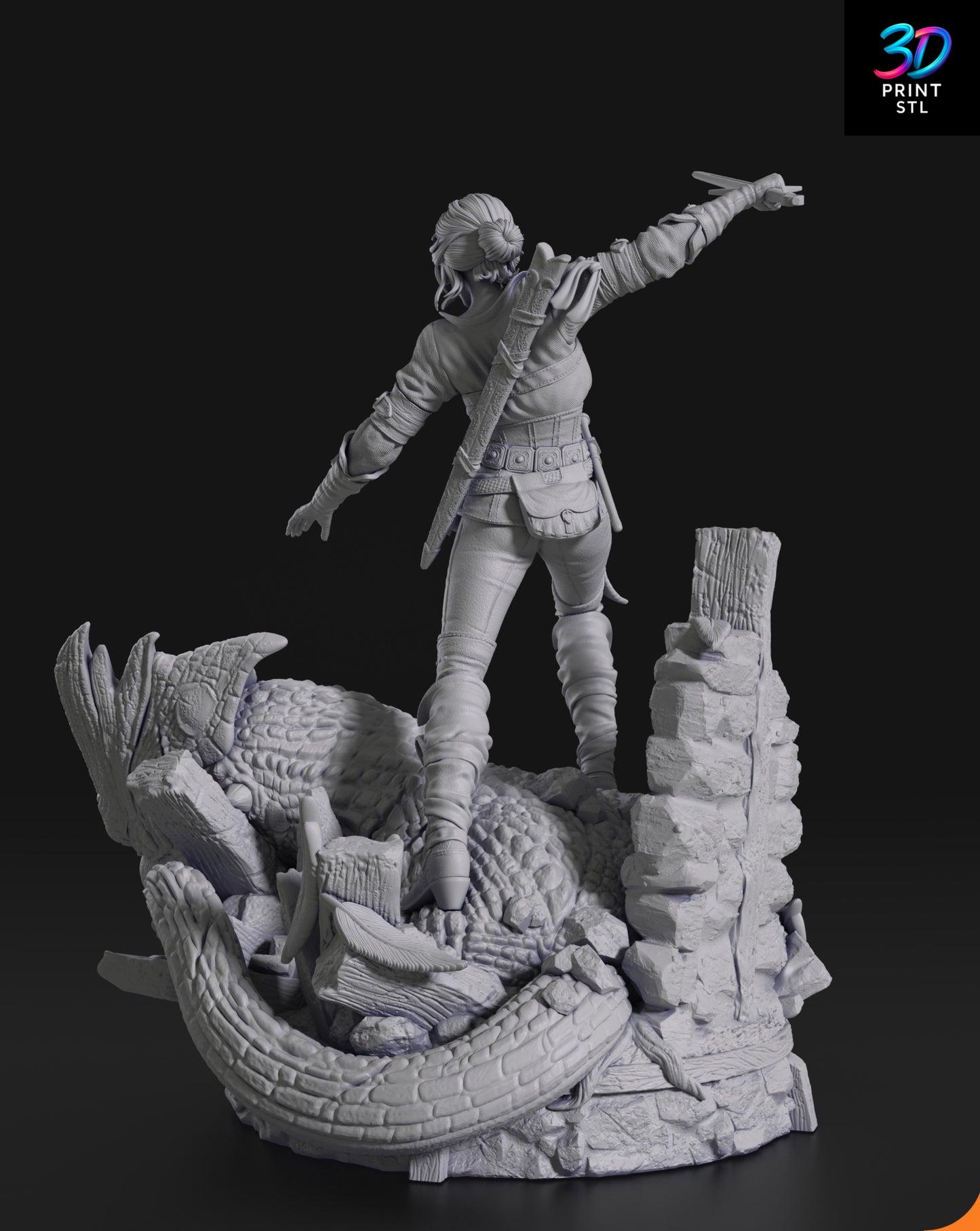 Ciri The Witcher | 3D Print File | STL - Image 7