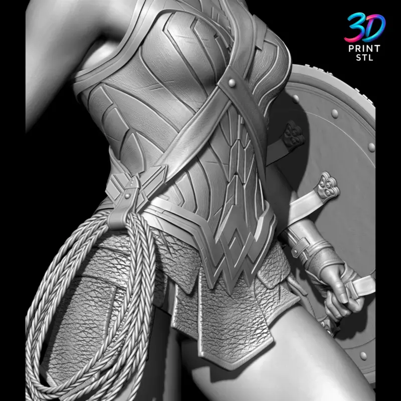 Wonder Woman DC Comics | 3D Print File | STL - Image 7
