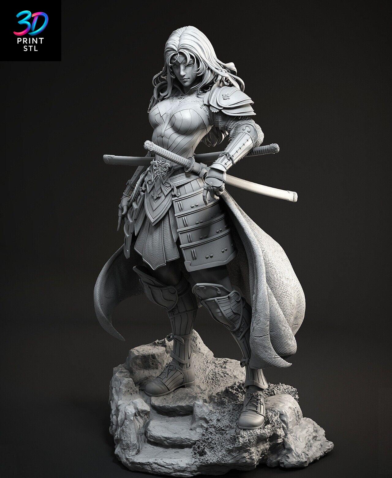 Wonder Woman Samurai Anime | 3D Print File | STL