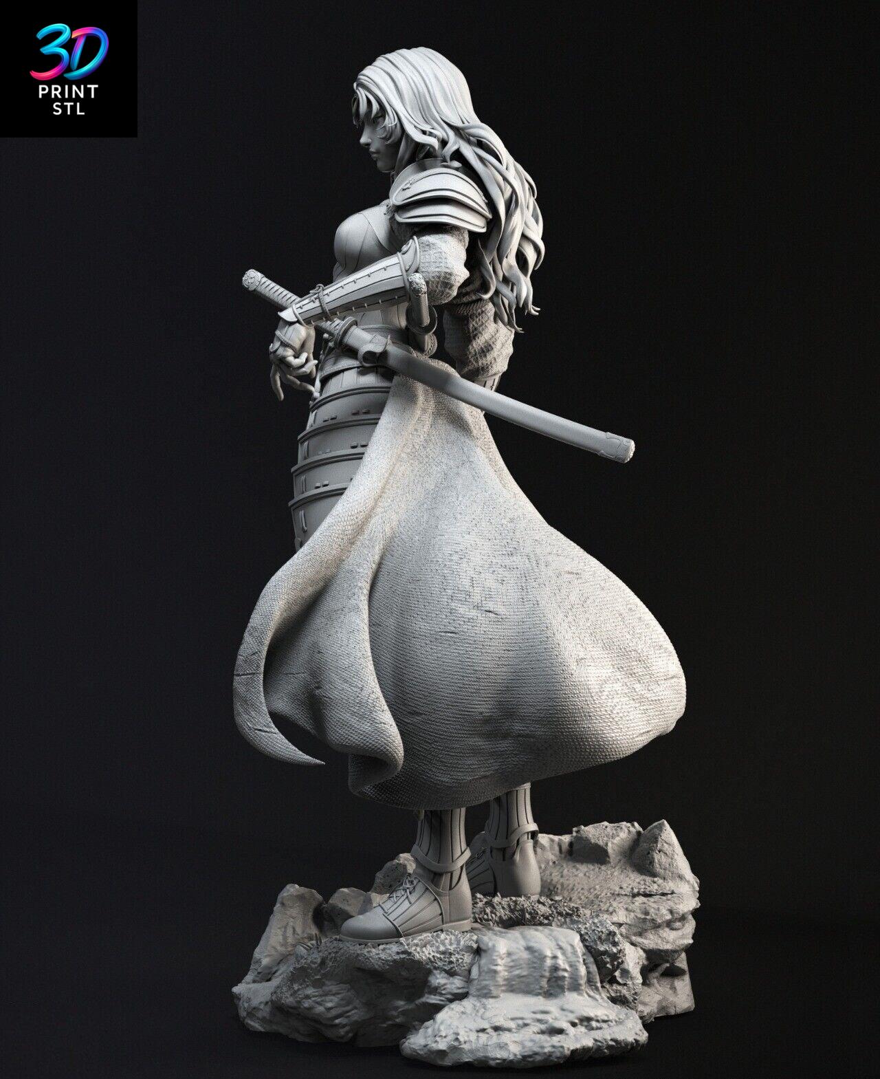Wonder Woman Samurai Anime | 3D Print File | STL - Image 3