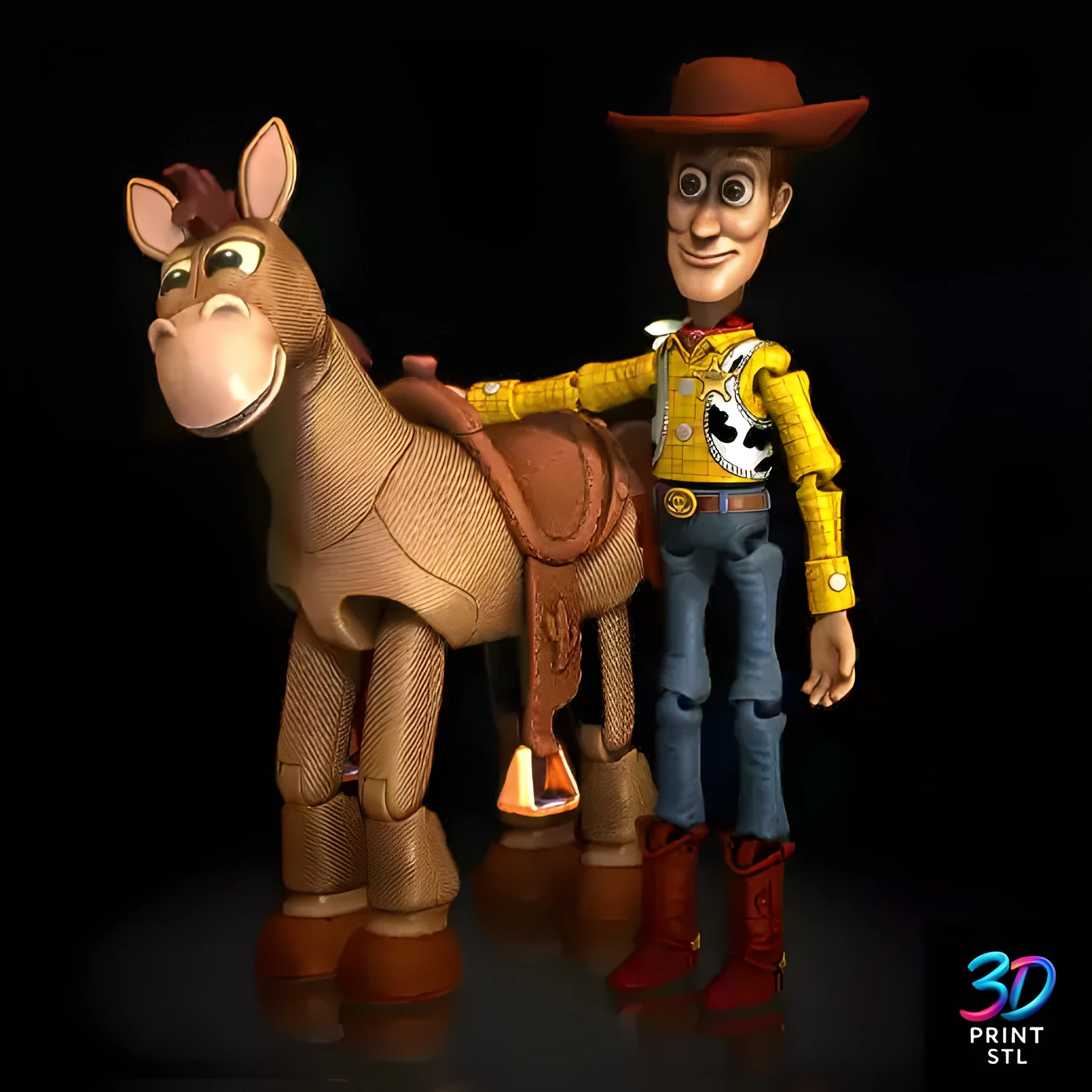 Woody and Bullseye Toy Story | STL for 3D Printers