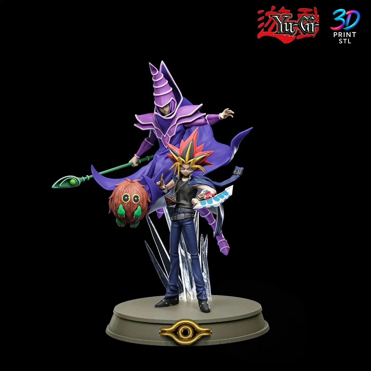 Yami Yugi and Seto Kaiba Yu-Gi-Oh | 3D Print File | STL - Image 5